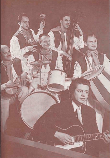 Dick Elgg and his orchestra at Huiz Maas, Groningen, summer 1953 Dick Elgg and his orchestra at Huiz Maas, Groningen, summer 1953